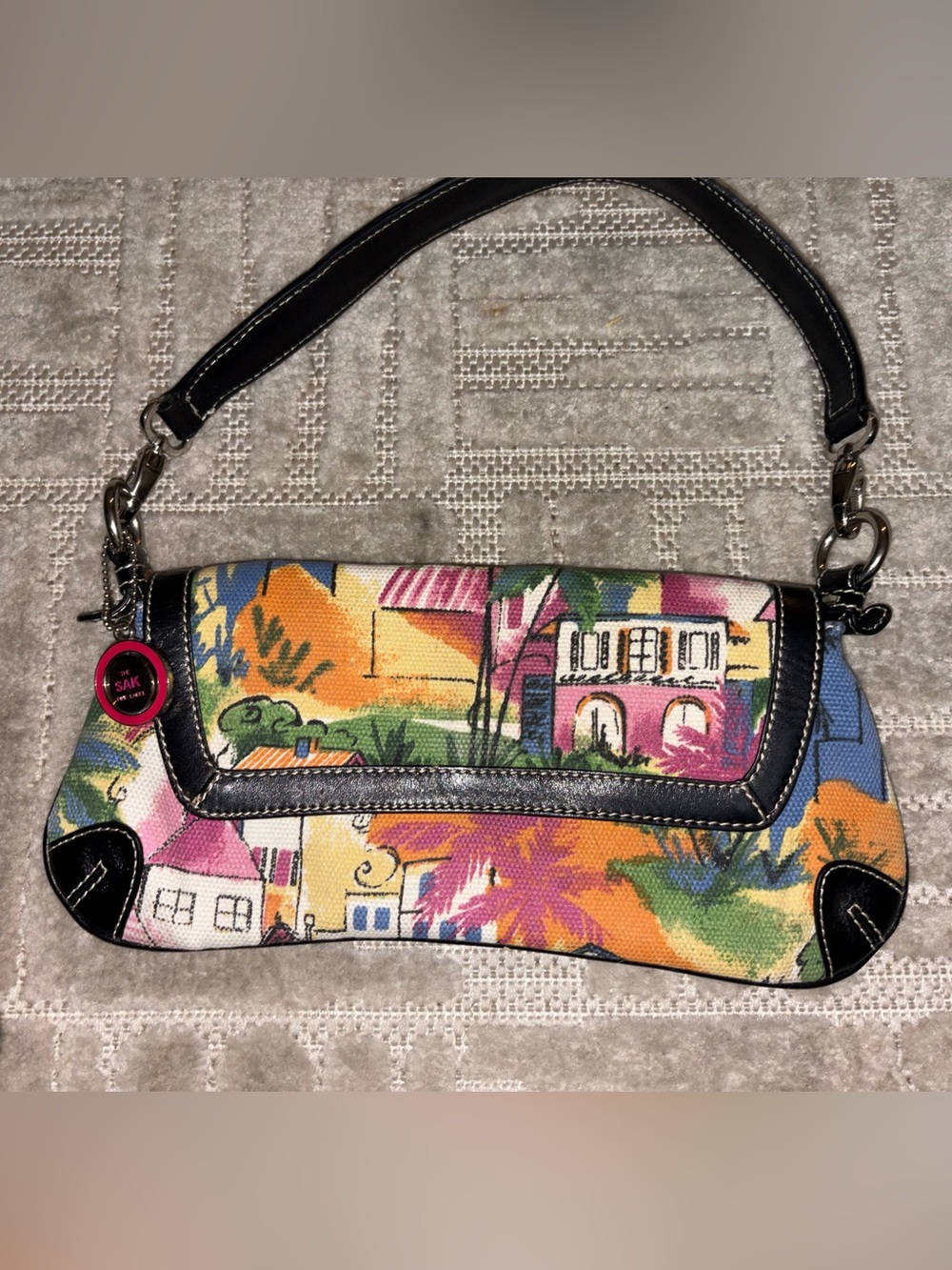 Y2K vintage The Sak Pink Label shoulder bag